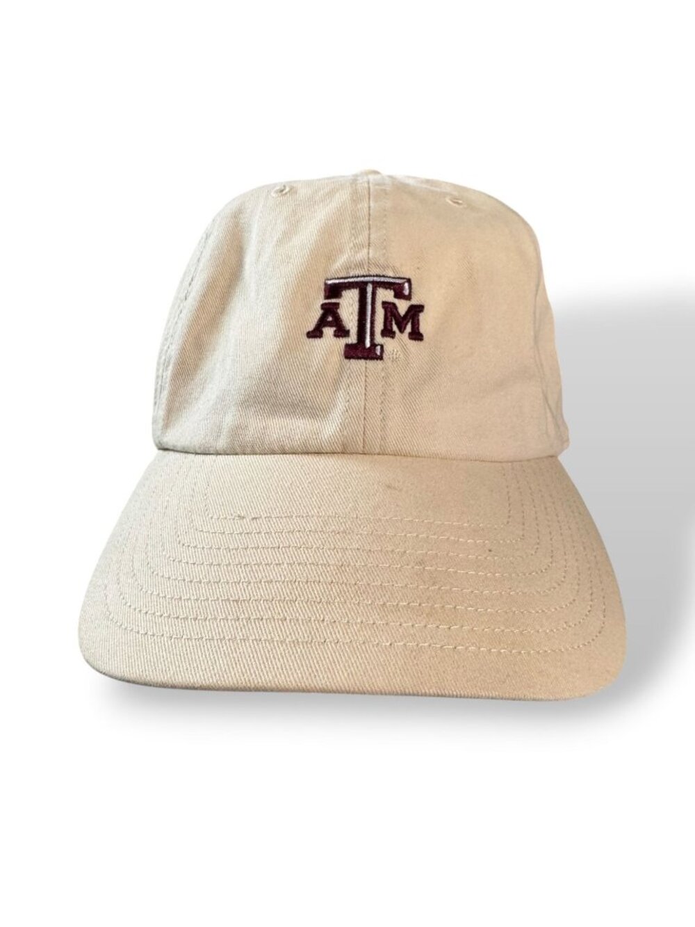 Texas A&M Baseball Cap Adjustable Cotton Khaki Embroidered Logo By 47 Brand